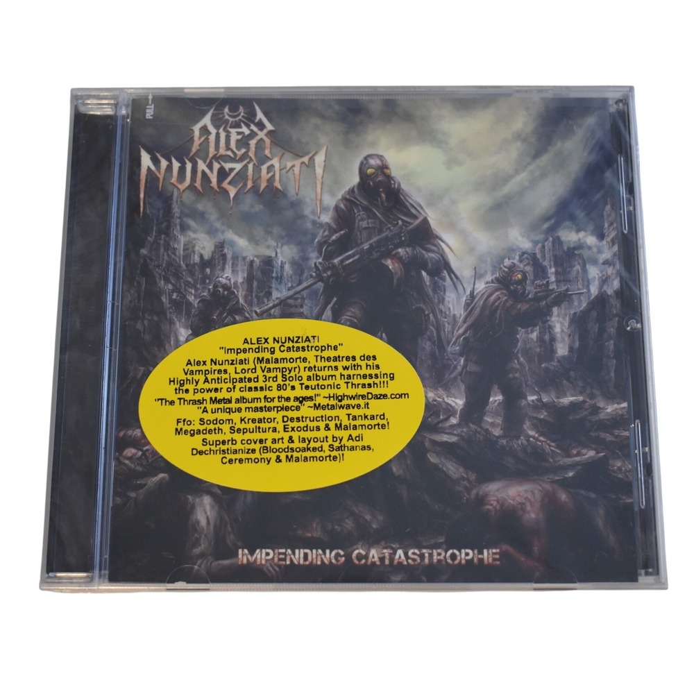 Alex Nunziati Impending Catastrophe CD New Thrash Metal 2024